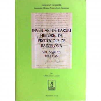 Inventari de l'arxiu històric de protocols de barc (Tapa blanda).