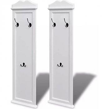 Sonata Coat Racks, 2 pcs, White