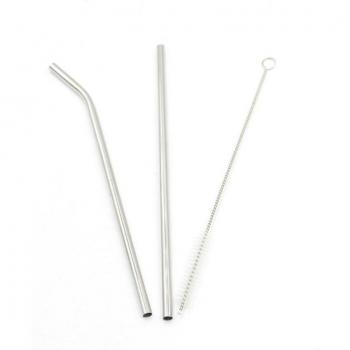 3-Piece Stainless Steel Straw Set