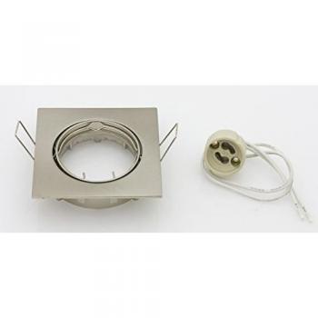Support réglable pour spots LED GU10 nickel