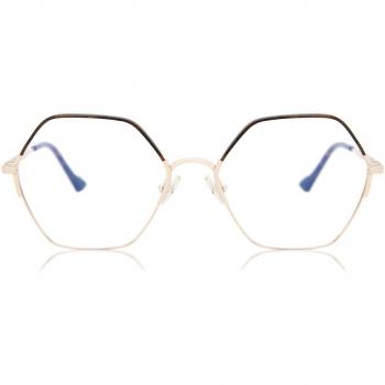 Yanni Dark Optische Retro Zwart-gele Herenbril