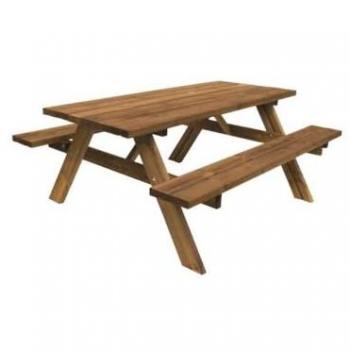 Table de jardin en pin du Nord