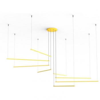LED Rosa Metal 3000K – Lámpara Radius 8X de techo