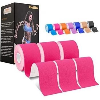 Elastisches Kinesiologie Tape von Deilin – 6m, 5cm, Hautverträglich