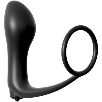 Ass-Gasm Vibrating Cockring & Butt-Plug Set