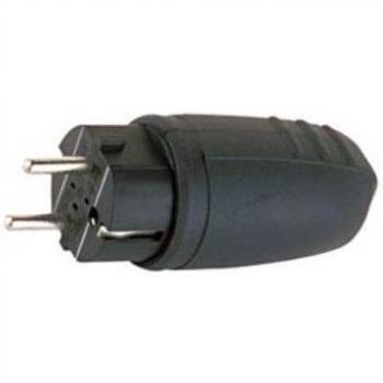 Clavija Bipolar impermeable 16A/250V Negra 36.043 Electro DH