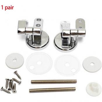 Par de Bisagras Inodoro con Acero Zinc – Kit Asiento Superior