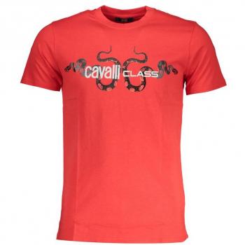 Cavalli Class, T-Shirts, male, Red, Size: 2XL