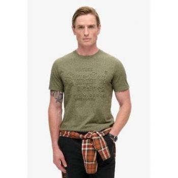 Camiseta de Algodón Superdry Verde XXL