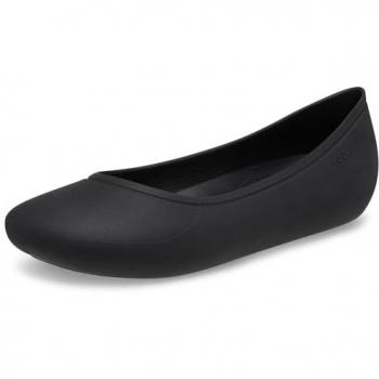 Schwarze Damen-Ballerinas Crocs Brooklyn Flat 209384