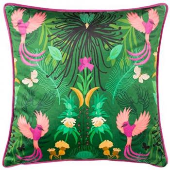 Kate Merritt Maximalist Piped Velvet Polyester Filled Cushion
