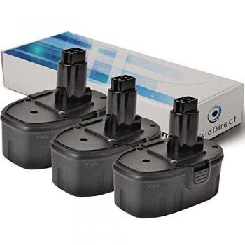 Batteries 18 V, 3000 mAh – Lot de 3 (Black & Decker FSL18)