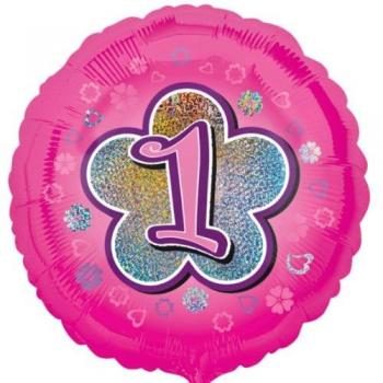 Kinder‑Luftballon 43 cm – Zahl 1 – Amscan 2954301