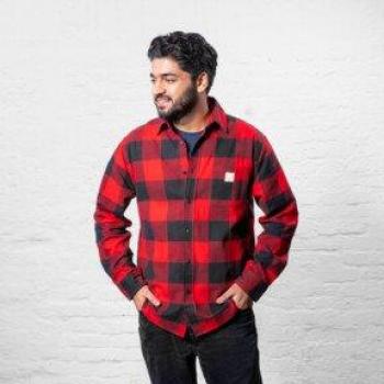 Chemise à manches longues rouge – STIER Heavy BCI XXL