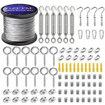 0M Garden Wire for Climbing Plants/Wire Rope Kit Heavy Duty 304 Steel Cable