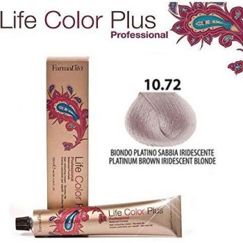 Farmavita Life Color Plus Tint 10.72 Rubio Platino Marrón Irid 60ml