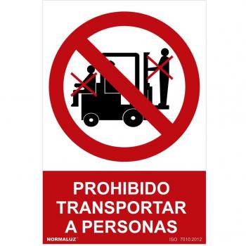 Pannello Ban “Trasporto Proibito” Normaluz PVC 0,7 mm 30×40 cm