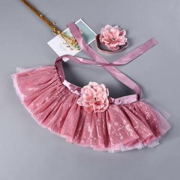 Traje de Fotografía: Falda Tutú y Diadema para Niñas