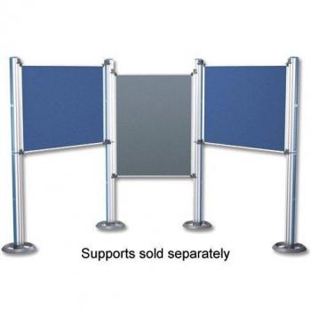 Nobo 1902218 Multifunktionswandsystem – Groß (1228 × 885 × 12 mm) in Blau/Grau