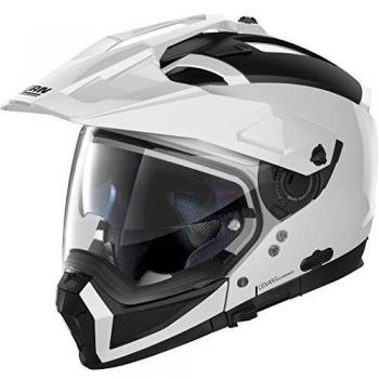 Nolan Herren N70-2 X Classic N-com Metal White L Helm, weiß, L