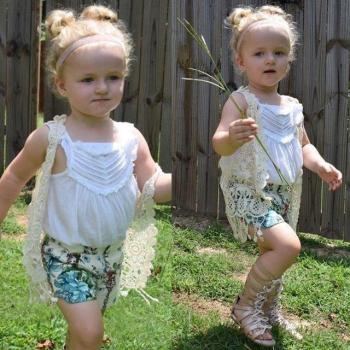 Summer Fringed Lace Vest for Kids (1-5Y)