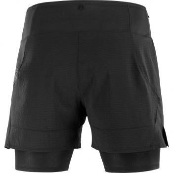 Pantalón Corto Hombre Salomon Sense 2En1 S Negro