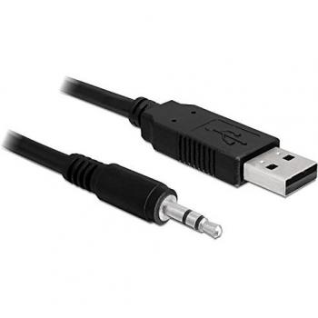 1.8 m DeLock 3.5 mm USB Audio Wire – Black