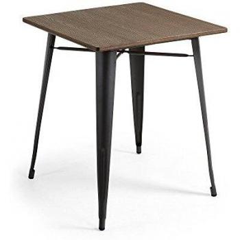 Table de Salle à Manger Kave Home – Forme Carrée, Bambou & Acier