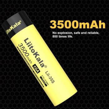 LiitoKala 18650 Batería de Alto Drenaje