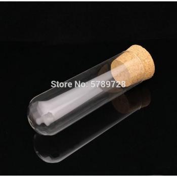 Thickened Glass Test Tube 40x150mm with Cork Stopper