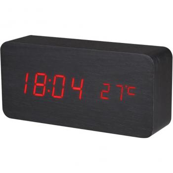Baldr Wooden Digital Clock with Sleep Timer and Temperature Display