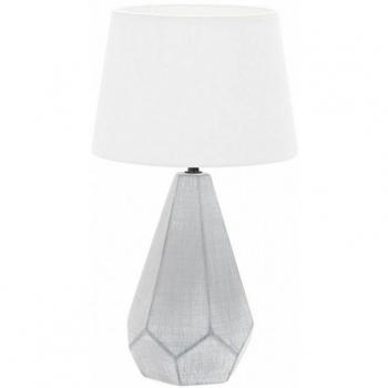 ZinkLampe Ibi 160271028 – 43×24,8 cm, weißer Lampenschirm