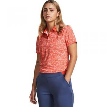 Polo Imprimé UA Playoff pour Femme Rouge