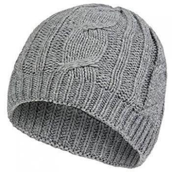 Capucha Acuática Sealskinz – Gorro de Punto Trenzado en Color Gris