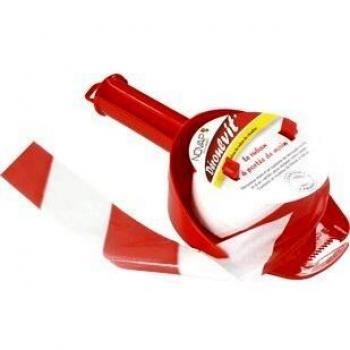 Distributore nastro da cantiere rosso