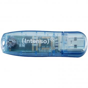 Intenso USB Stick 4GB Speicherstick Rainbow Line blau
