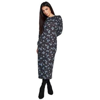 PixieGirl Blue Ditsy Midaxi Dress (Size 14)