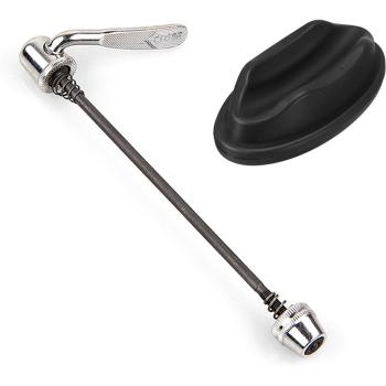 Indoor Cycling Front Wheel Riser Block and Quick Release Rear Skewer Set