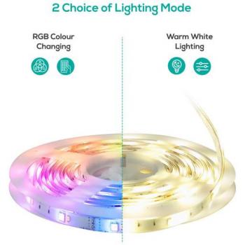 Mbeat activiva 5m IP65 Smart RGB & Warm White LED Strip Lights