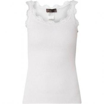 Rosemunde Women's Silk Blend Lace Tank Top, White, Size S