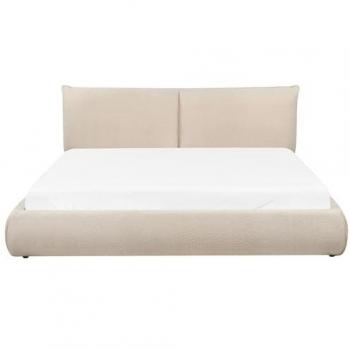 Lit Doublé Contemporain 180x200 cm, Beige Clair – Vinay