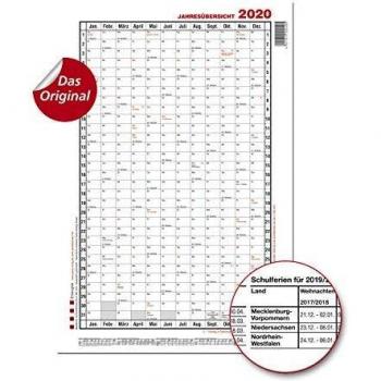 Güss Jahresplaner A1 Hochformat im Versandrohr 2024