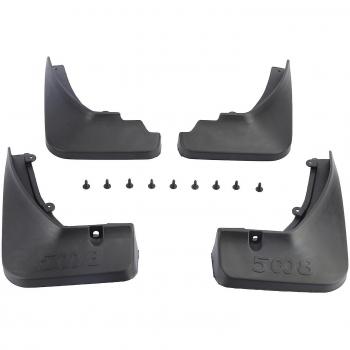 Garde-boue haute performance 4 pièces, couleur noir ABS – LB‑SY‑526 Peugeot