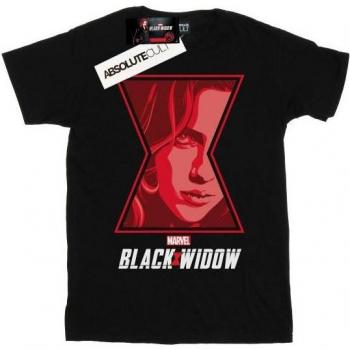 Marvel Black Widow Movie Logo Cotton T-Shirt