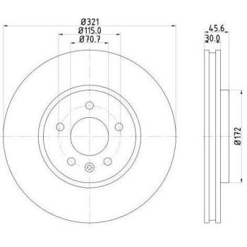 HELLA 8DD 355 129-691 Bremsrotor