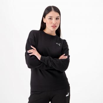 PUMA Damen Sweatshirt Crew FL in Schwarz L