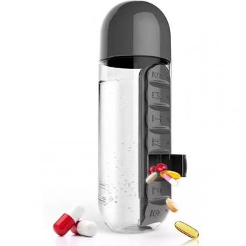 Ultimate 600 ML Sports Drink Shaker and Pill Organizer
