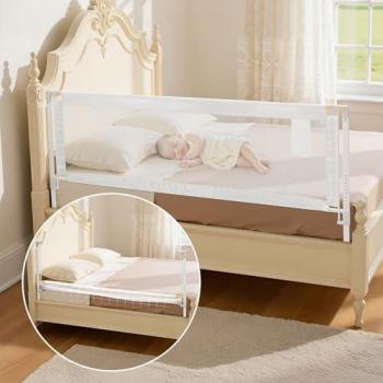 Kids Bed Rail System – Height‑Adjustable, Portable Safety Guard for Cribs and Bunks