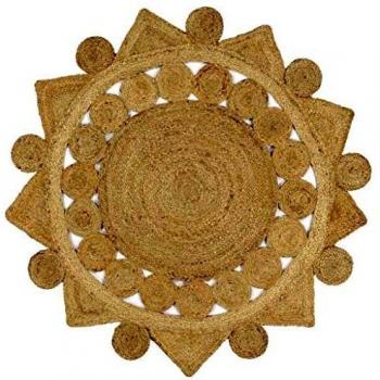 Jute Braided Handmade Rug 120 cm vidaXL