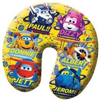 Coussin Compact Diakakis – Oreiller de Voyage 28 cm, Licence Super Wings